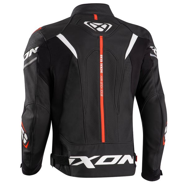 Motorradjacke Ixon Jackal Jacket Black White Auf Lager ICasque De