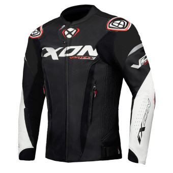 Motorradjacke Ixon Vortex Jacket Black White Versandbereit Icasque De