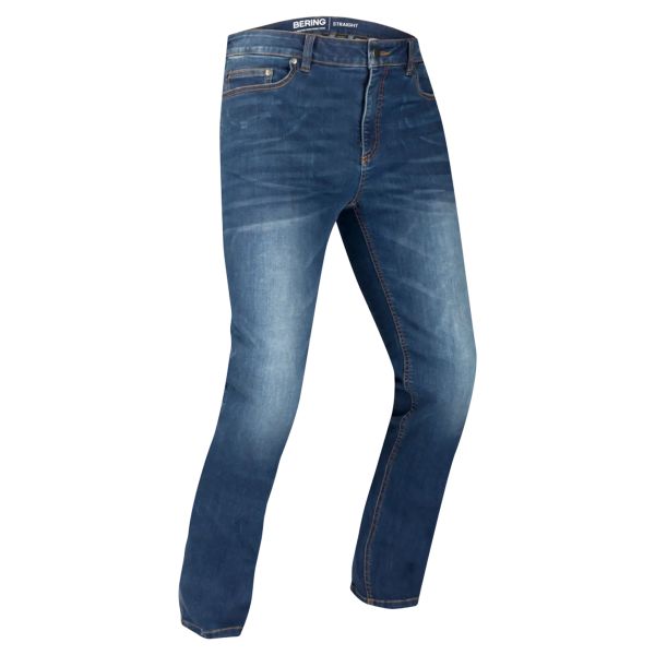 Motorradjeans Bering Trust Straight Washed Blue Zum Bestpreis ICasque De