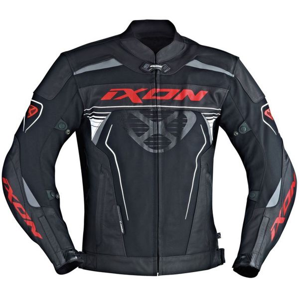 Motorradjacke Ixon Frantic Black White Red Auf Lager ICasque De