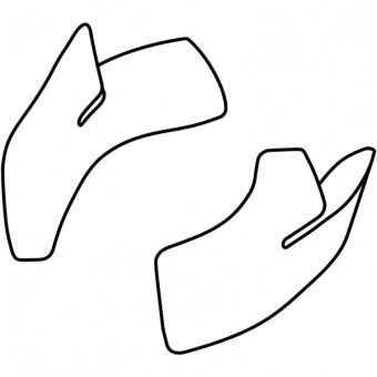 Helm-Innenfutter Roof Wangenpolster-Set RO200 Carbon ECE 22.06 Helm-Innenfutter Roof Wangenpolster-Set RO200 Carbon ECE 22.06