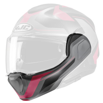 Helm-Ersatzteile HJC Kinnhalter F100 Bios MC8SF Helm-Ersatzteile HJC Kinnhalter F100 Bios MC8SF