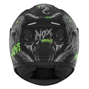 NOX N731 Zumbi Matt Black Neon Green