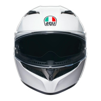 AGV K3 Mono Silk White + Kit Bluetooth BT Mini