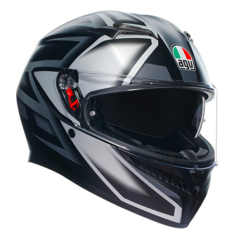 AGV K3 Multi Compound Black Grey + Kit Bluetooth BT Mini