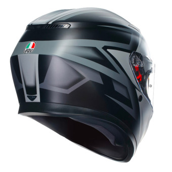 AGV K3 Multi Compound Black Grey + Kit Bluetooth BT Mini