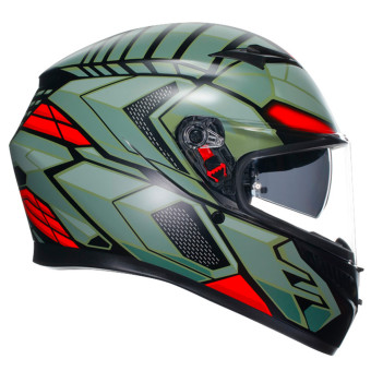 AGV K3 Multi Decept Matt Black Green Red