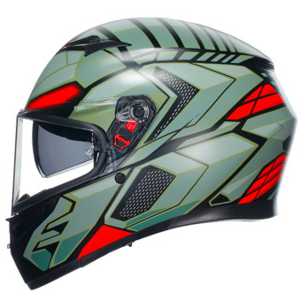 AGV K3 Multi Decept Matt Black Green Red