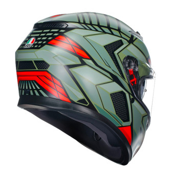 AGV K3 Multi Decept Matt Black Green Red