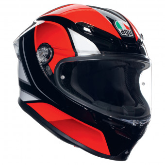 AGV K6 S Multi Hyphen Black Red White + Kit Bluetooth BT Mini