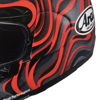 Arai Quantic Swirl Black Red Grey