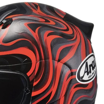 Arai Quantic Swirl Black Red Grey