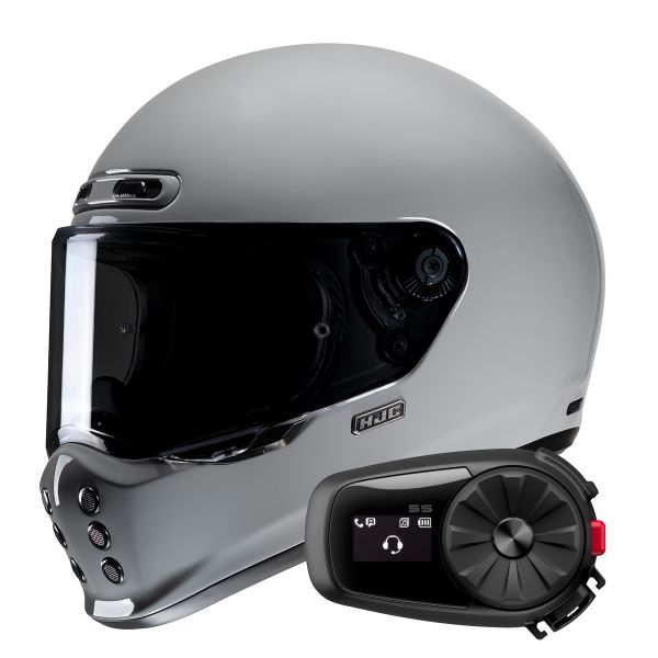 Pack Casco Moto + Kit Bluetooth : Shark D-Skwal 3 Blast-R Mat KAR + Kit  Bluetooth 5S Solo