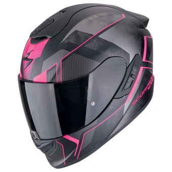 Scorpion Exo 1400 Evo II Air Intensio Matt Black Pink + Kit Bluetooth 5S Solo