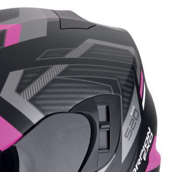 Scorpion Exo 520 Evo Air Sensus Matt Black Pink + Kit Bluetooth Lokui K30