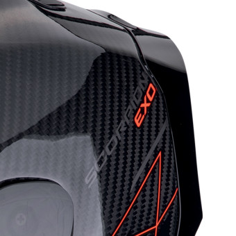 Scorpion Exo R1 Evo Carbon Air Cynergy Black Red