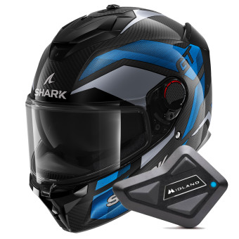 Integral Shark Spartan GT Pro Ritmo Carbon DBU + Kit Bluetooth BT Mini