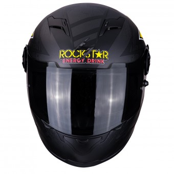 Scorpion Exo 490 Rockstar Black Yellow Red + Kit Bluetooth Sena SMH5 Solo