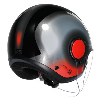 AGV Eteres Levanto Black Silver Red