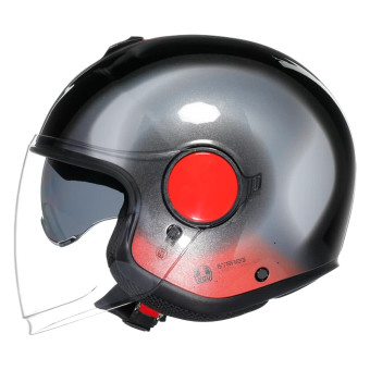 AGV Eteres Levanto Black Silver Red