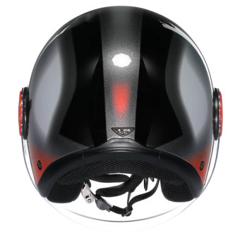 AGV Eteres Levanto Black Silver Red