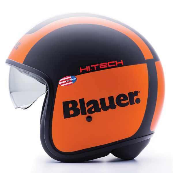 Motorradhelm Blauer Pilot 1.1 Graphic G Black Matt Orange Auf Lager ...