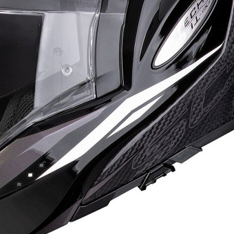 Scorpion Exo Tech Evo Carbon Rover Black White + Kit Bluetooth Lokui K30