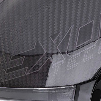 Scorpion Exo Tech Evo Carbon Rover Black White + Kit Bluetooth Lokui K30