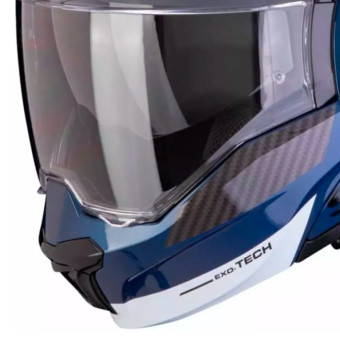 Scorpion Exo Tech Evo Team Blue Black White + Kit Bluetooth BT Mini