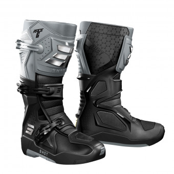 Cross Stiefel SHOT Race 6 Black Grey Chrome Cross Stiefel SHOT Race 6 Black Grey Chrome