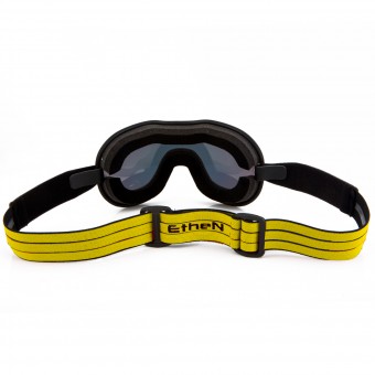 Ethen Cafe Racer Schwarz Gelb Brille