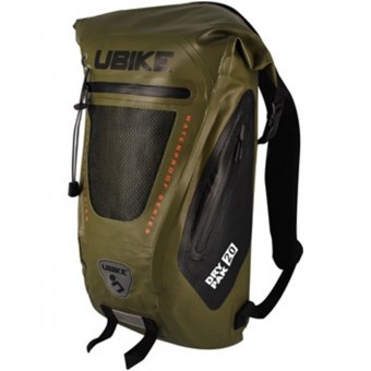 Motorrad-Rucksack UBIKE Easy Pack + 20L Khaki