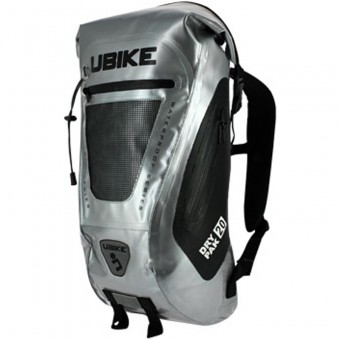 Motorrad-Rucksack UBIKE Easy Pack + 20L Silver