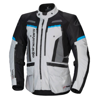 Motorradweste Alpinestars Bogota Pro Drystar Ice Gray Black Cyan