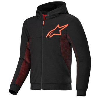 Motorradjacke Alpinestars Chrome Air Sport Sport Black Red Fluo