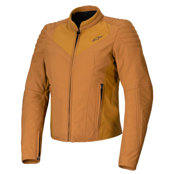 Motorradjacke Alpinestars Isla WR Women Utility Brown Light Gold