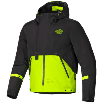 Motorradjacke Alpinestars Mootant WP Parka Lime Punch Black