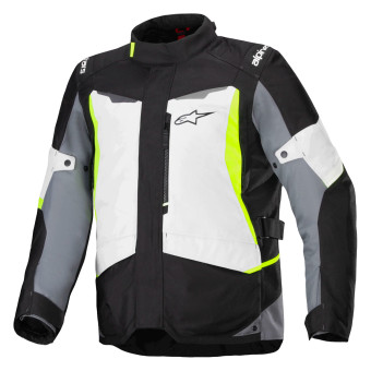 Motorradweste Alpinestars ST-1 Waterproof Ice Gray Black Yellow Fluo