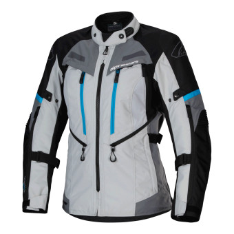 Motorradweste Alpinestars Stella Bogota Pro Drystar Ice Gray Black Cyan