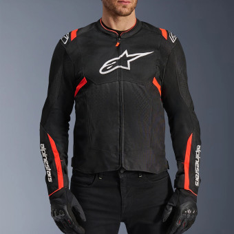 Alpinestars T-SPS Air V2 Black Red Fluo