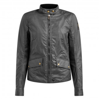 Motorradjacke Belstaff Antrim Lady Wax Coton Black