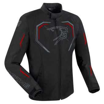 Motorradjacke Bering Dundy Black Red