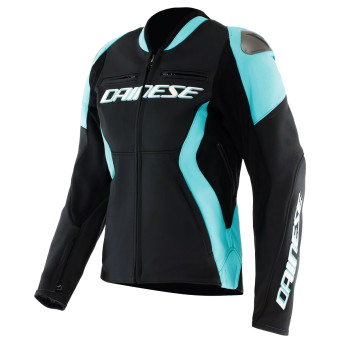 Motorradjacke Dainese Racing 5 Leather Woman Black Water