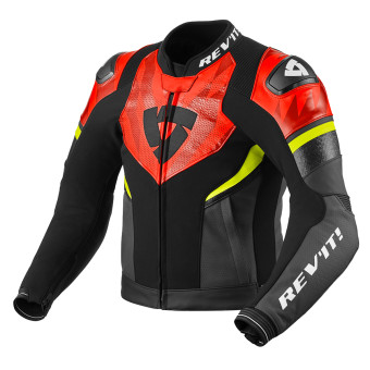 Motorradjacke REV'IT Hyperspeed 2 Air Black Neon Red