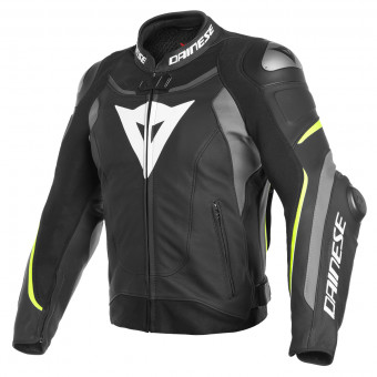 Motorradjacke Dainese Super Speed 3 Black Matt Gray Yellow Fluo