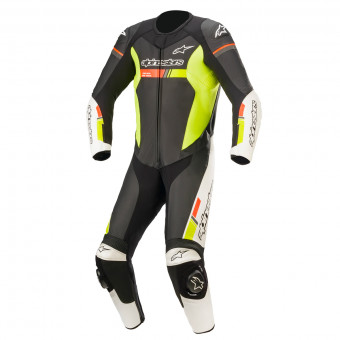 Motorrad-Lederkombi Alpinestars GP Force Chaser Black White Red Fluo Yellow