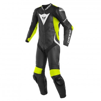 Motorrad-Lederkombi Dainese Laguna Seca 4 1PC Perforated Black Fluo Yellow