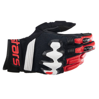 Motorradhandschuhe Alpinestars Halo Black White Bright Red