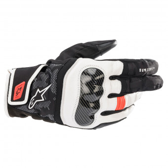 Motorradhandschuhe Alpinestars Smx Z Drystar Black White Red Fluo