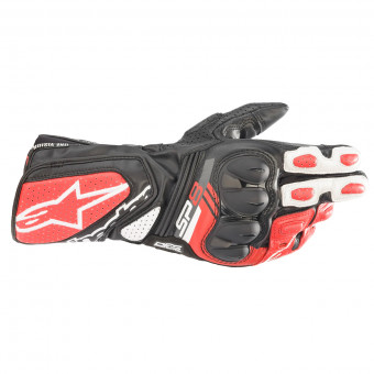 Motorradhandschuhe Alpinestars SP-8 V3 Black White Bright Red